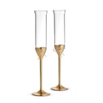 Vera Wang Love Knots Toasting Flute Pairr Gold