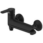 Robinetterie - Baignoire-Douche - Bec Mobile Pliable - Laiton Fini Noir