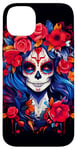 Coque pour iPhone 14 Plus Dia De Los Muertos Masque La Catrina