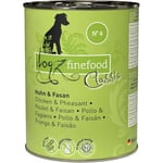 Dogz finefood Nourriture pour Chien No. 4 Poule et Faisan 400 g, Lot de 6 (6 x 400 g)