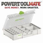 Festool 204856 Systainer 3 Organiser SYS3 ORG L 89 20xESB T-LOC Case