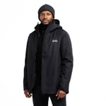 North Ridge Mens Align 3-in-1 Waterproof Insulated Jacket, Winter Coat - Black Polyamide - Size Medium