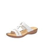 Rieker Frühjahr/ Sommer, Women’s Mules Mules, White (Weiss 80), 8 UK (42 EU)