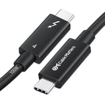 [Certifié Intel] Cable Thunderbolt 4 Actif 2 Mètres 40Gbps De Recharge 100W Et Vidéo 8K - Compatibilité Universelle Usb-C, Usb4, Et Thunderbolt 3[YIN143415]