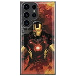 ERT GROUP mobile phone case for Samsung S23 ULTRA original and officially Licensed Marvel pattern Iron Man 003 optimally adapted to the shape of the mobile phone, case made of TPU