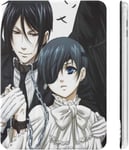 Ciel Phantomhive Black Butler Sebastian Étui Pour Ipad 2020 (10.2in) Avec Porte-Stylos, Résistant Aux Chocs, Réglage Automatique De L'angle De Veille/Réveil, Coque De Protection Transparente Avec Personnage