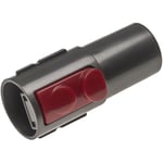 Vhbw - Adaptateur pour aspirateur connecteur de marque à raccord 32mm compatible avec Dyson SV10, V10, V11 - noir / rouge, plastique