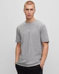 Boss Orange TChup Mens Crew Neck Small Logo T-Shirt - Dark Grey - Size Large