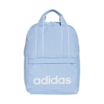 adidas Women's LINEAR ESSENTIALS BACKPACK, Glow Blue/White, One Size