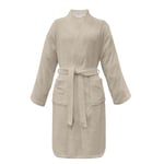 Herding Tom Tailor Peignoir Kimono, Taille S, 100% Coton, Classic Bathrobe Beige (Sunny Sand)