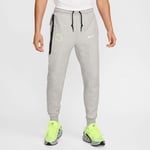 Barcelona Joggebukse NSW Tech Fleece - Grå/Neon - Nike, størrelse Small