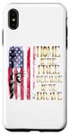 Coque pour iPhone XS Max T-shirt design Home Of The Free Because Of The Brave