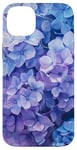 Coque pour iPhone 14 Plus Motif floral bleu hortensias