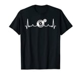 Vinyl Record Heartbeat Old School DJ House Music T-Shirt