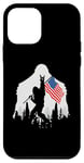 Coque pour iPhone 12 mini Big Foot Drapeau américain du 4 juillet Jour de l'indépendance des États-Unis