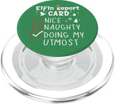 Funny Sayings Family Pajama Christmas Nice Naughty Xmas List PopSockets PopGrip pour MagSafe