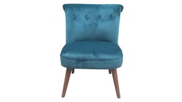 Fauteuil en tissu MARQUIS coloris bleu