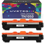 TN1050 Cartouche de toner laser compatible avec Brother TN-1050 pour Brother DCP-1510 DCP-1512 DCP-1610W DCP-1612W HL-1110 HL-1112 HL-1210W HL-1212W MFC-1810 MFC-1910 MFC-1910W (2 unités)