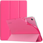 TiMOVO Coque Compatible avec Samsung Galaxy Tab A9+/A9 Plus 11" 2023 SM-X210/X216/X218, Étui de Protection Arrière en TPU Translucide Givré pour Tout Nouveau Galaxy Tab A9+, Rose Brillante