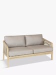 KETTLER Cora Rope 2 Seat Garden Lounging Sofa, FSC-Certified (Acacia Wood), Natural