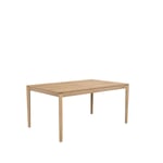 Ethnicraft Bok matbord med iläggsskiva Oak wax oil 90x160/240 cm