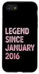 iPhone SE (2020) / 7 / 8 9th Birthday Boys Girls Legend Since January 2016 Case