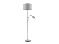 Lindby - Colima Gulvlampe Nickel/Grey