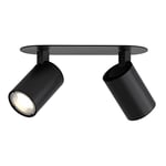 Astro Ascoli Twin Recessed Indoor Spotlight (Matt Black), GU10 Lamp, Designed in Britain - 1286100-3 Years Guarantee