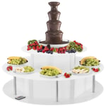 Royal Catering Suklaalähde ja LED-pöytä - setti 4 kerrosta 6 kg