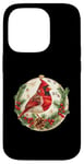 Coque pour iPhone 14 Pro Red Cardinal Christmas Bird Pyjama Merry Christmas