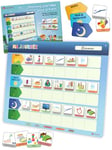 LIKARTO® Planning journalier pour Enfants - Tableau magnétique Montessori Enfants avec 147 aimants et cordelette - Entièrement inscriptible et effaçable - Apprendre Les routines Quotidiennes