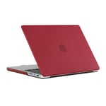 MacBook Pro 13 (2022/2020/2019/18/17/16) - DOT Hard cover front + Bagcover - Rød