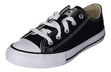 Converse Mixte Enfant C. Taylor All Star Youth Ox 3j2 Shoes, Noir, 27 EU