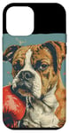 Coque pour iPhone 12 mini Boxer de sport amusant pour les amateurs de boxe et les chiens