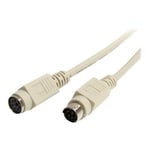 StarTech.com 6 ft PS/2 Keyboard or Mouse Extension Cable - M/F - câble clavier/souris - 1.8 m