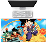 Tapis De Souris,Grand Tapis De Souris De Jeu Dragon Ball Anime Durable Antidérapant Tapis De Souris pour Clavier Vitesse Tapis De Jeu De Bureau Taille C