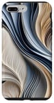 iPhone 7 Plus/8 Plus Golden Air - Soft Blue and Gold Flowing Abstract Case