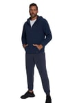 JP 1880 Hommes Grandes Tailles Survêtement en Polaire (2 pièces), Capuche et Poche Kangourou - Collection Homewear Bleu Nuit Mat 3XL 816019130-3XL