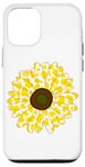 Coque pour iPhone 12/12 Pro Modèle d'impression de vache jaune - Fleur Modèle de vache