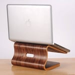 SAMDI laptop hållare i trä till MacBook/PC - Valnöt