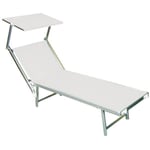 Vette 07162 Chaise longue en aluminium blanc mer 8033266071622