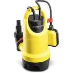 TROTEC Pompe submersible TWP 7536 E – Pompe pour eaux usées – Débit 12500 l/h, puissance 750 Watts, profondeur d'immersion max. 7 m, protection contre fonctionnement à sec, IPX8