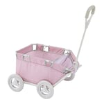 Olivia's Little World Polka Dots Baby Doll Pull Along Wagon Trolley Toy Cart OL-00007