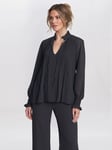 Gina Bacconi Delphine Pleat Frill Neck Blouse