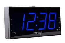 Camry CR11664 CR1164 Radio-réveil numérique FM, Grand écran LED, Deux alarmes, 10 préréglages, Fonction Snooze, Sleep, Noir, 30 x 30 x 10 cm