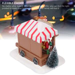 Xmas Music House Glowing Dining Car Music Box Desktop Decorative Ornament Tab UK