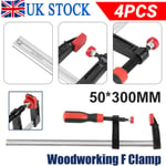 F Clamps Bar Clamp 4pc Set Quick Slide Woodworking Clamp 4pc 50 x 300m UK