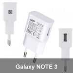 Chargeur Rapide USB Original 1,5A pour SAMSUNG Galaxy NOTE 3