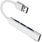 Adaptateur répartiteur USB C Haute Vitesse 4 Ports pour Lenovo Huawei Xiaomi MacBook Pro 15 Air Pro Argenté