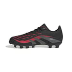 adidas Predator League Junior Football Boots Multi Ground Basket, Core Black/Grey Four/Lucid Red, 24 EU